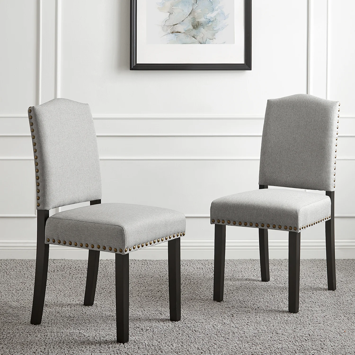 Eveli Tufted Upholstered Dining Chair (set of 2)