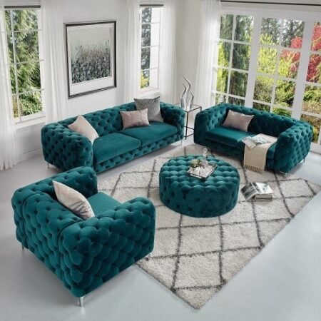 Green Chesterfield sofa in Lagos