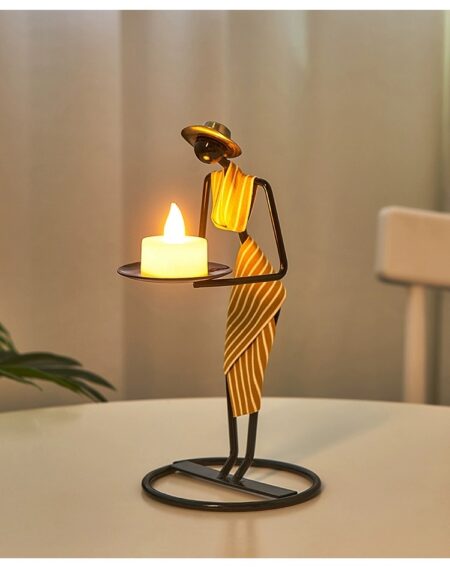 Modern African Style Candle Holder