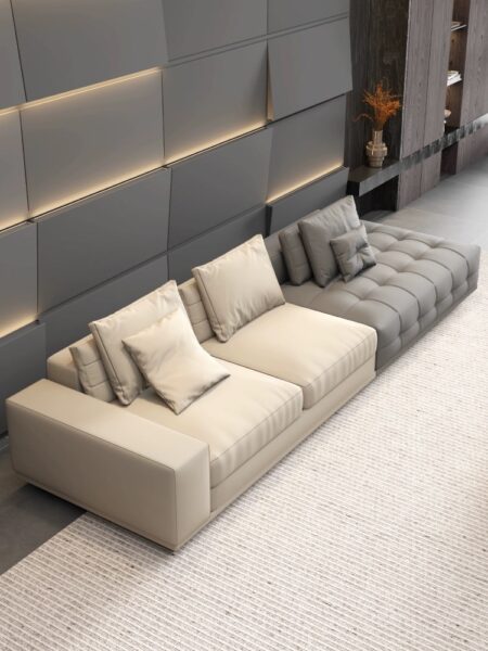 Minimalist Leather Sofa