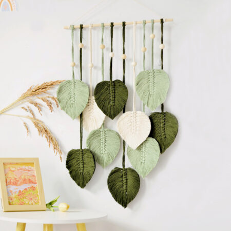 Boho Leaf Macrame