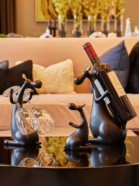 Moose Wine-holder Set