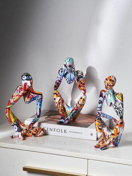 Abstract Art Figures - Set of 3