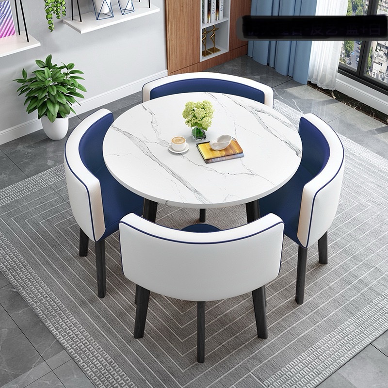 Elise Marble Effect Dining Set