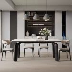 Leo Minimalist Luxury 6-Seater Dining Set