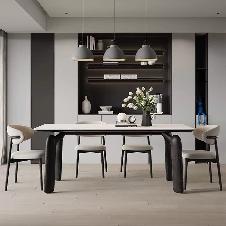 Leo Minimalist Luxury 6-Seater Dining Set