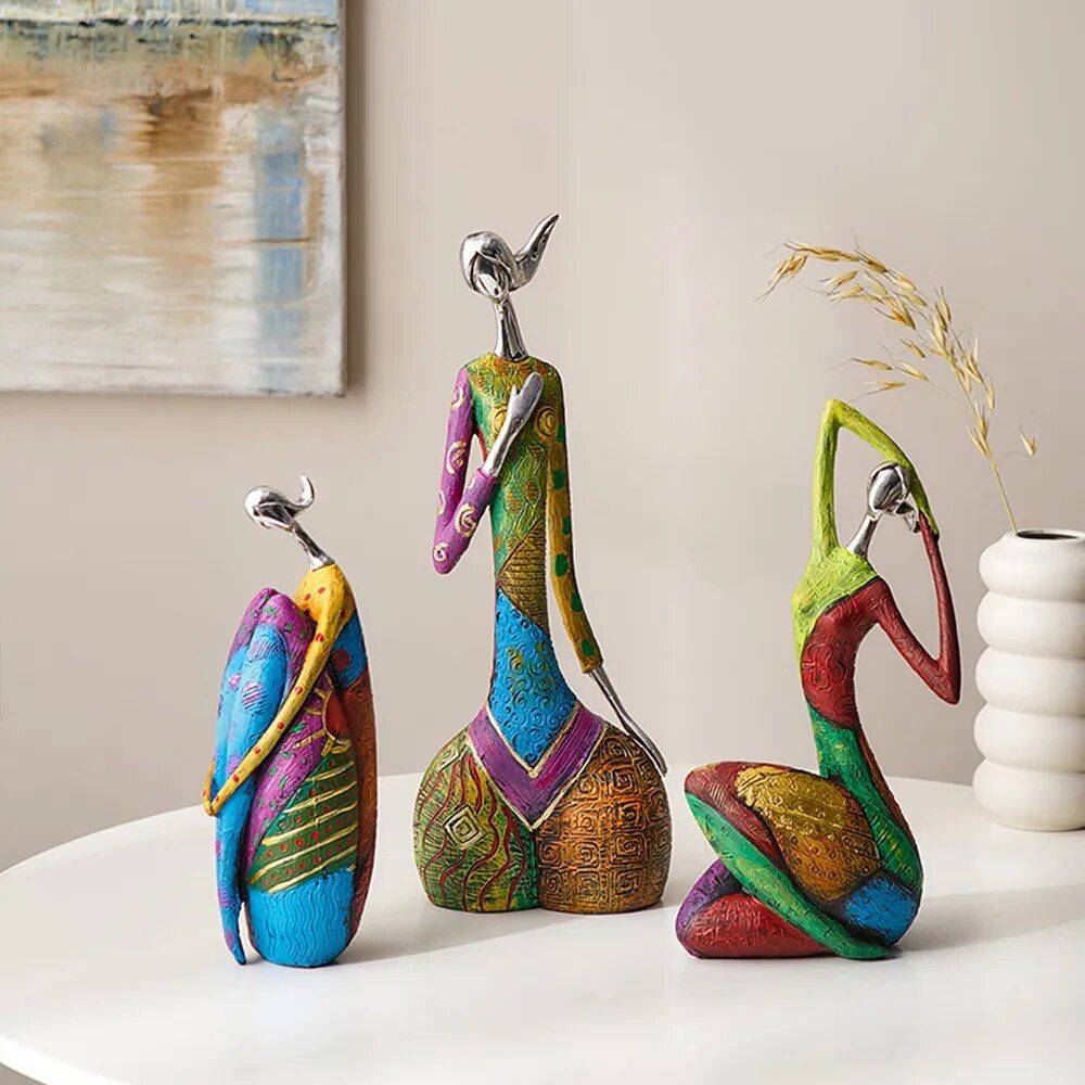 Nordic Creative Colorful Abstract Sculpture